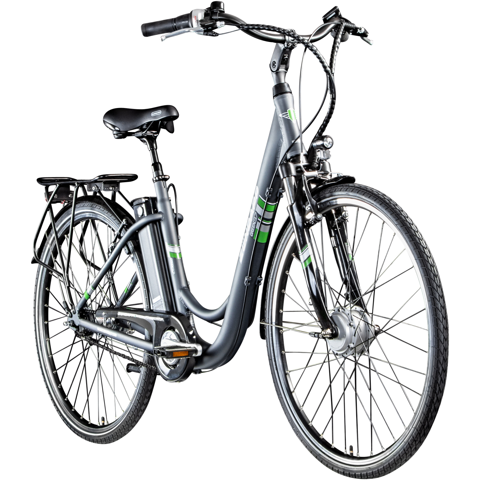 Zündapp Elektro-Damenrad GREEN 3.7 - grau - 28