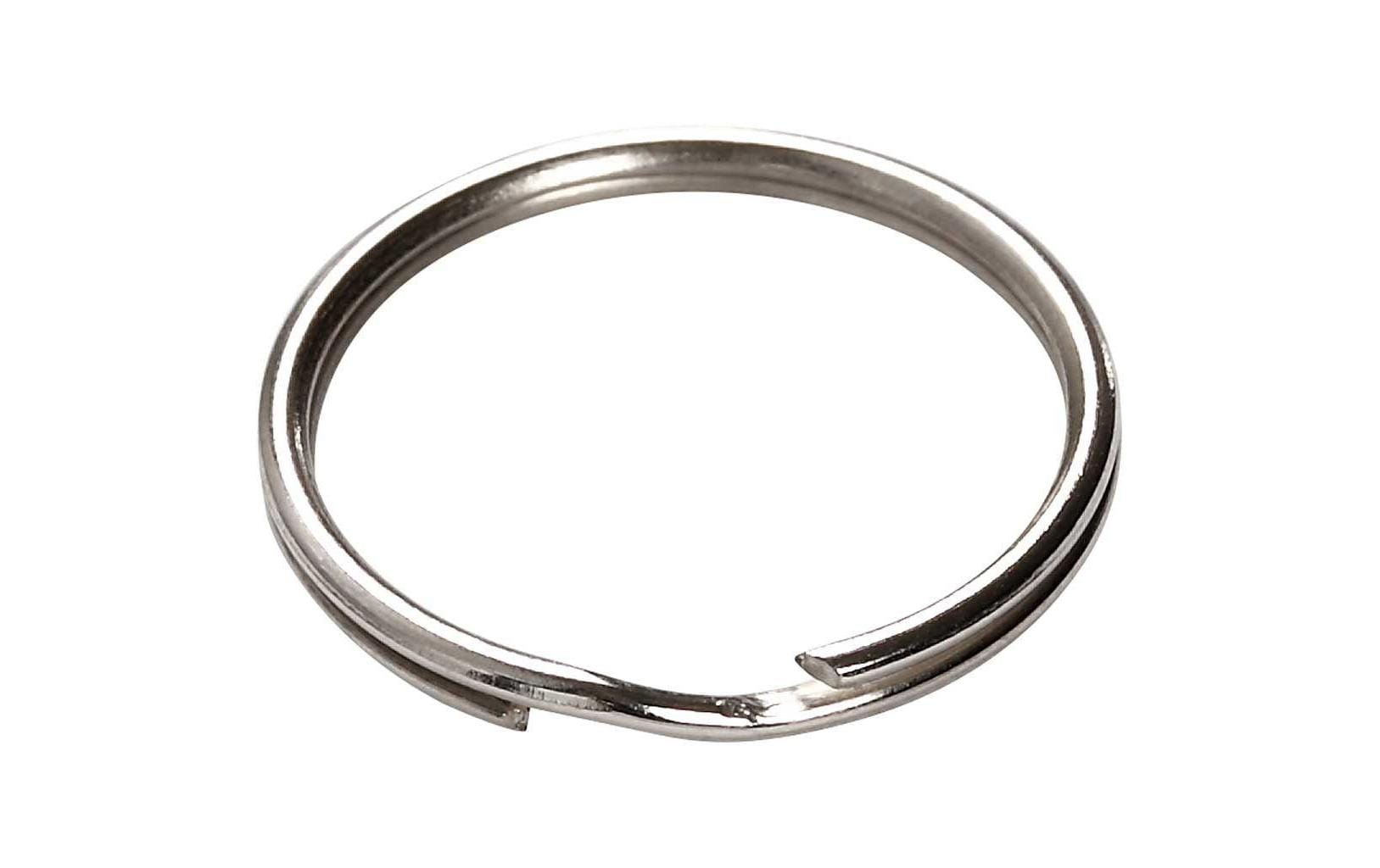 Spaltring 20 mm 100 Stück, SilberSchlüsselring für Schlüsselanhänger