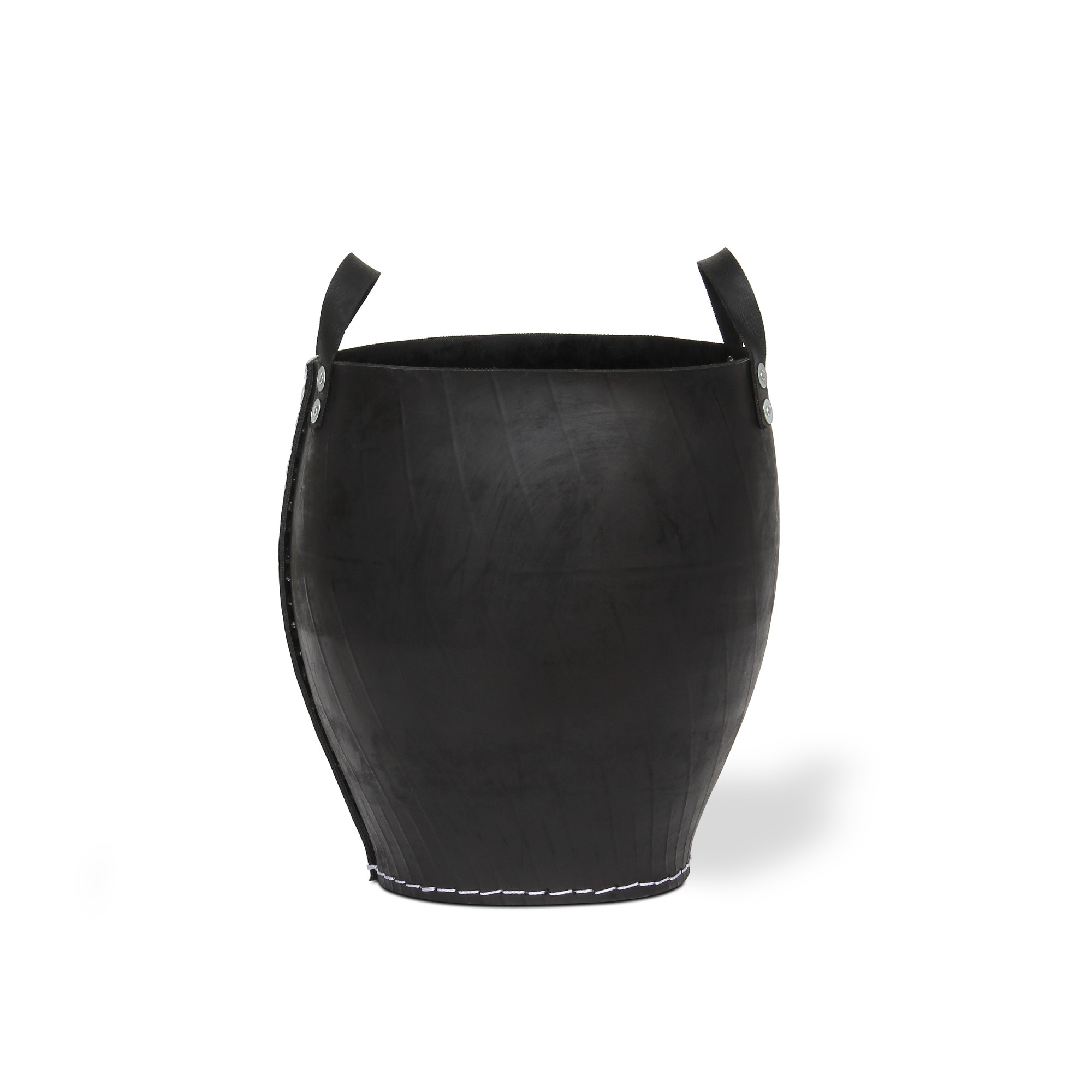 Korb aus Autoreifen S, schwarz, Ø 35 cm, H 40 cm von fischer's lagerhaus