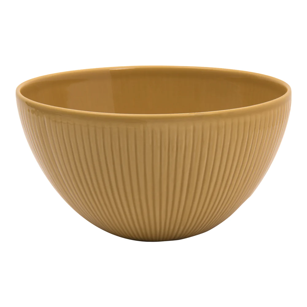 Saladier Bohémia 28,5 cm moutarde Table passion