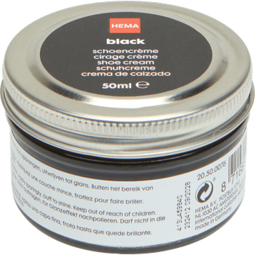 HEMA Schoencrème Zwart 50ml