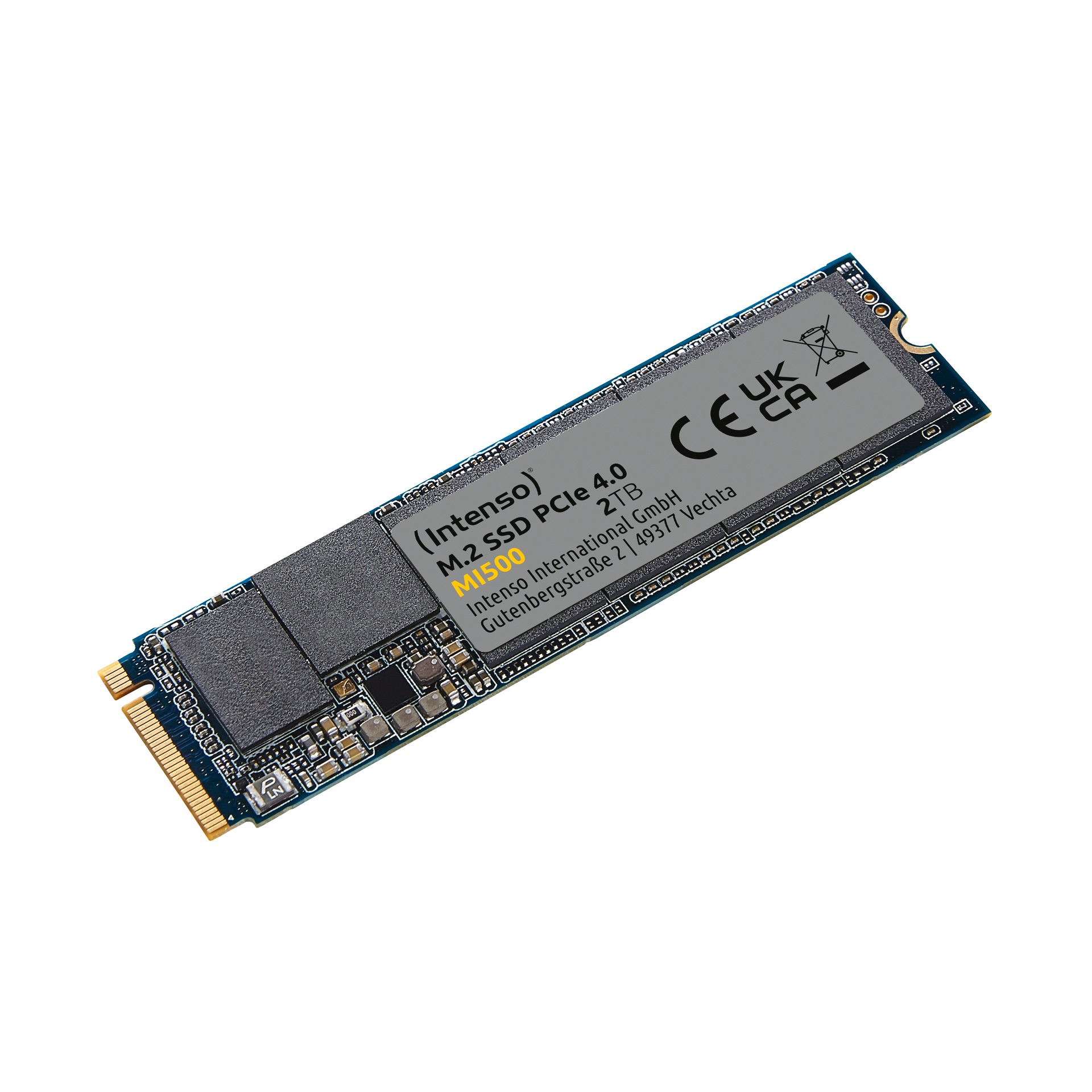 Intenso SSD-Festplatte »M.2 SSD PCIe 2 TB MI500« 2 Terabyte Anschluss M.2 PCIe 4.0