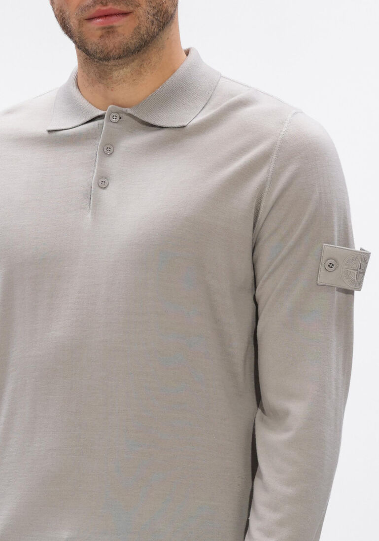 grijze stone island polo ls polo s00fc