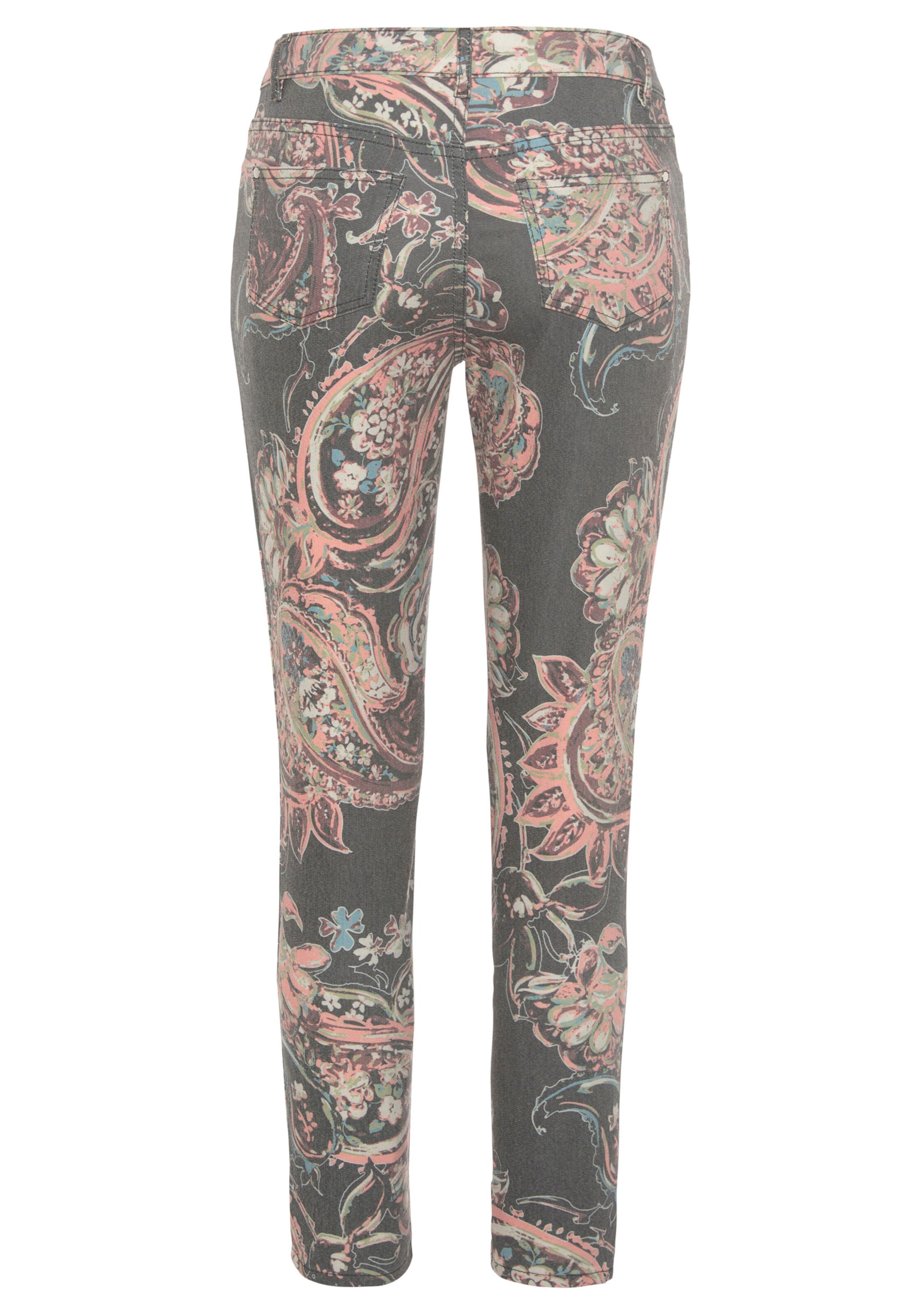 LASCANA 7/8-Jeggings in schwarz-bunt bedruckt
