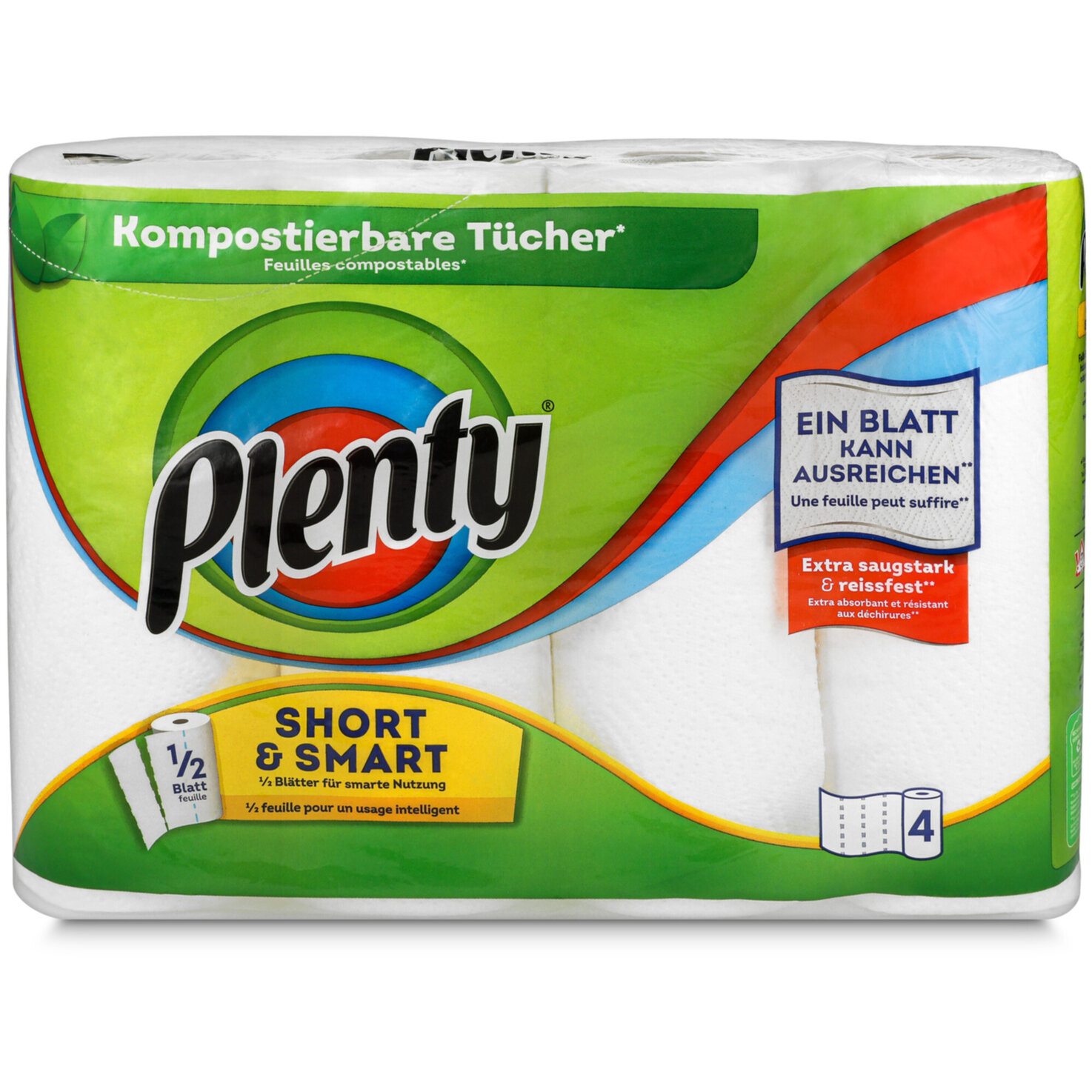 Plenty Short&Smart Haushaltstücher 4x74 Blatt