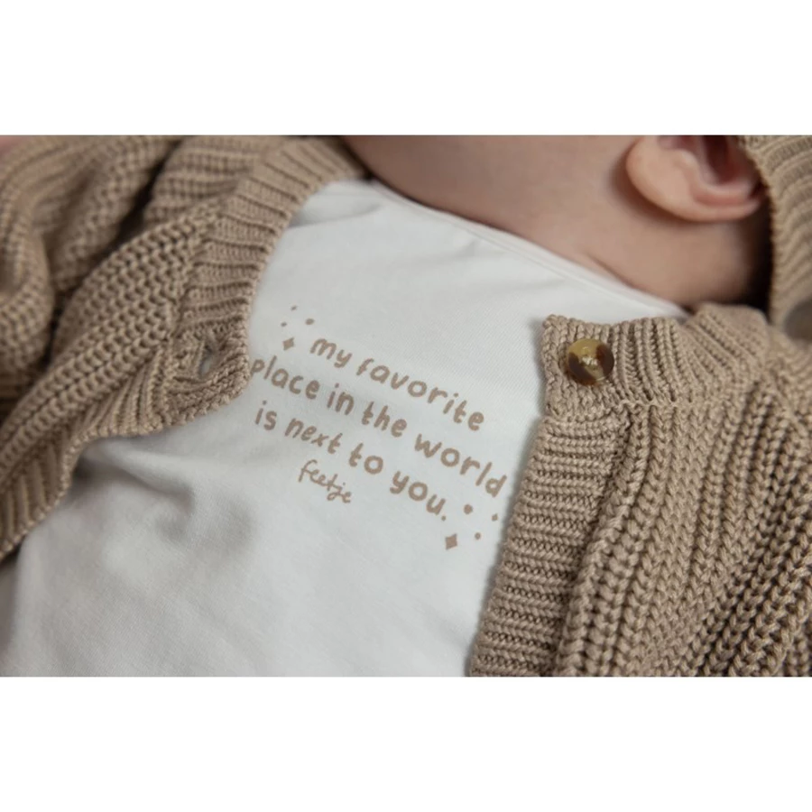 Feetje Strickjacke The Magic is in You Taupe