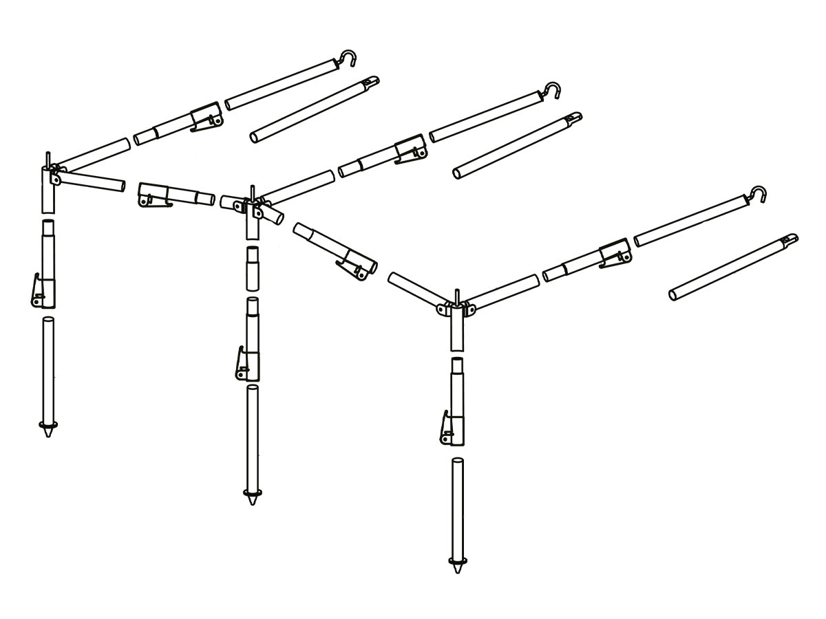 Obelink SwiftLock luifelframe staal 25 mm maat 2 - 7