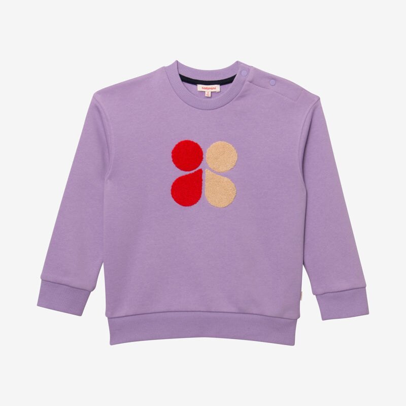 Sweat bébé papillon violet Catimini Mauve Violet