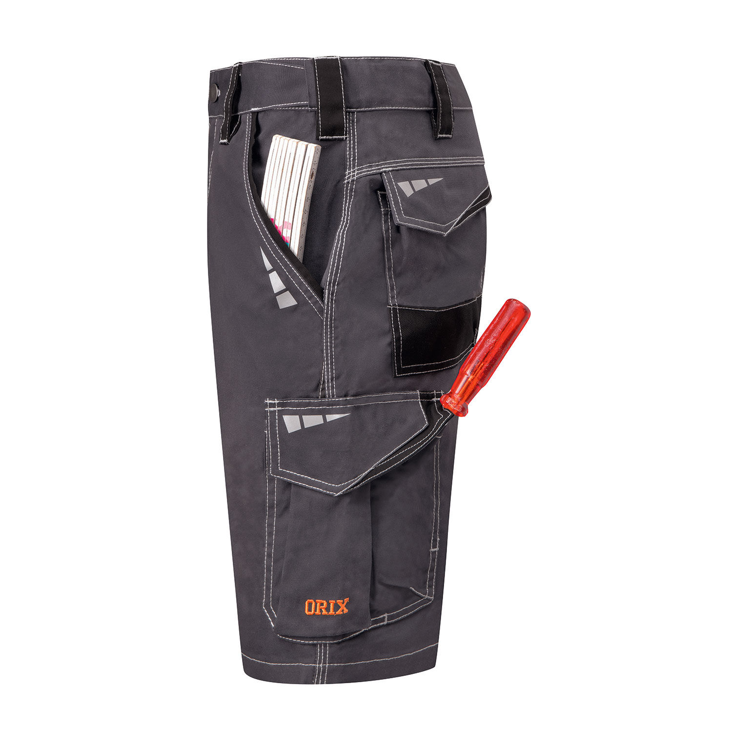 Orix® Arbeitsshorts mit Kontrastnähten
