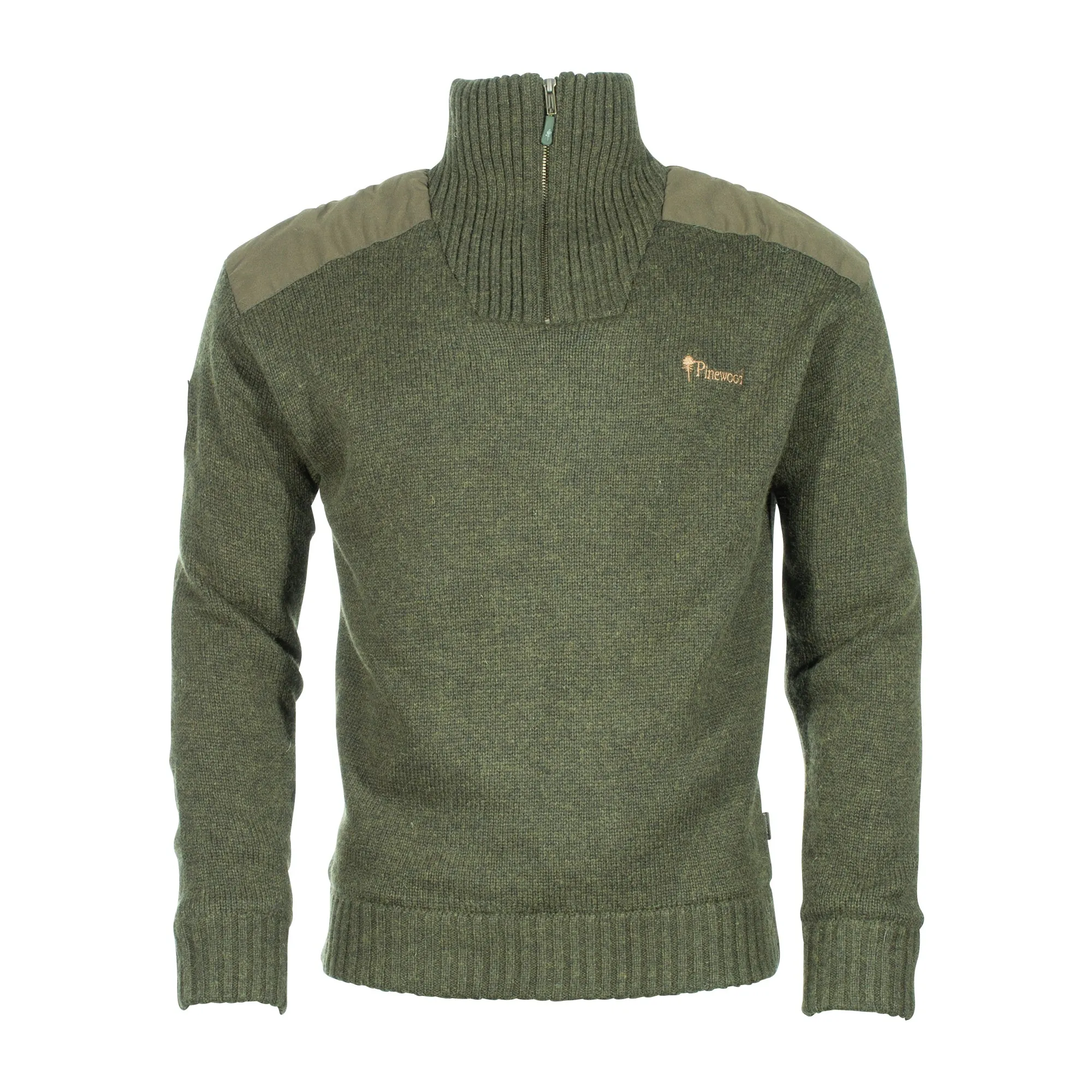 Pinewood -  Pinewood Sweater Hurricane dark green melange