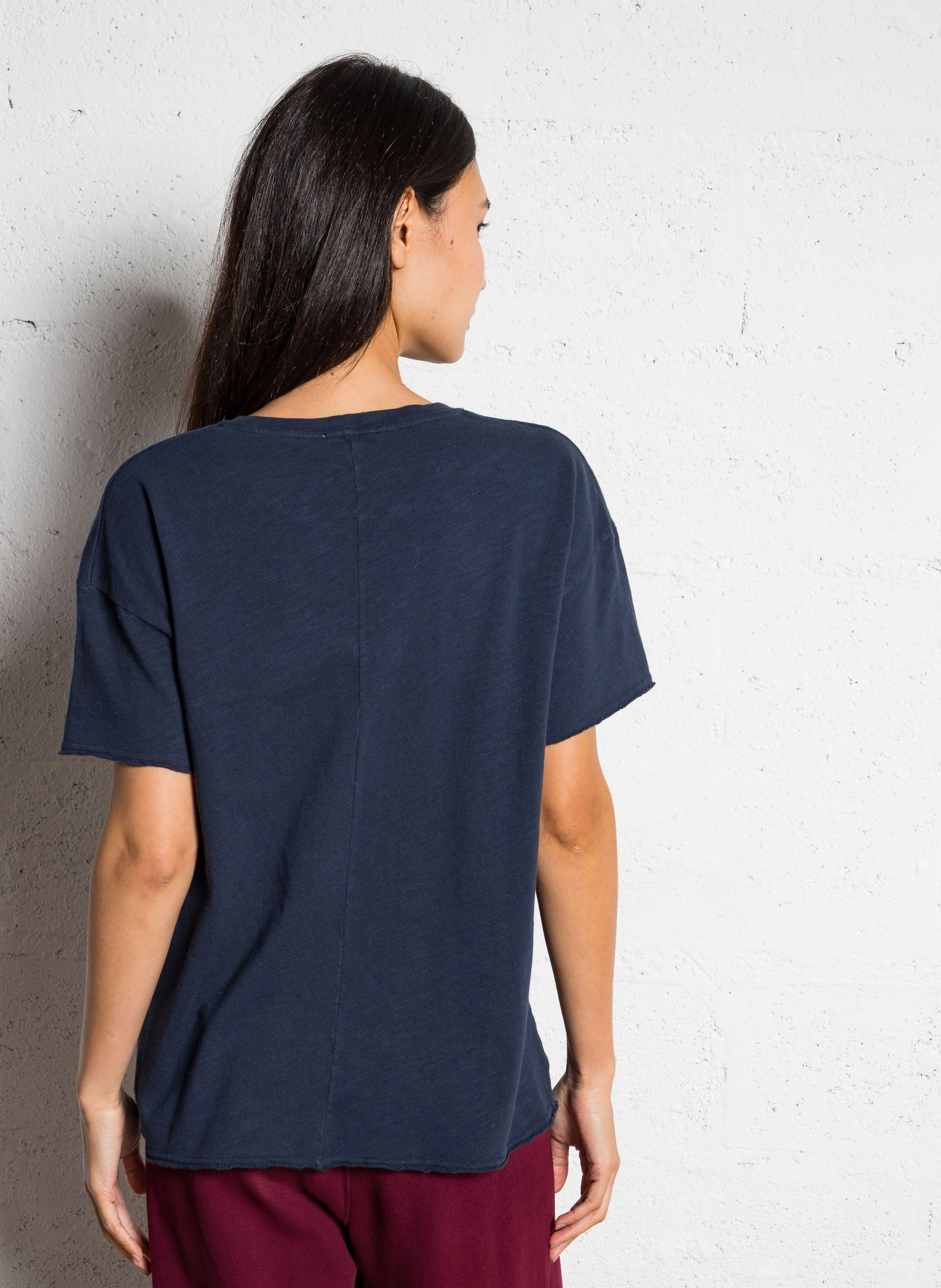 SONOMA - Tee-shirt droit à col rond en coton| Bleu
