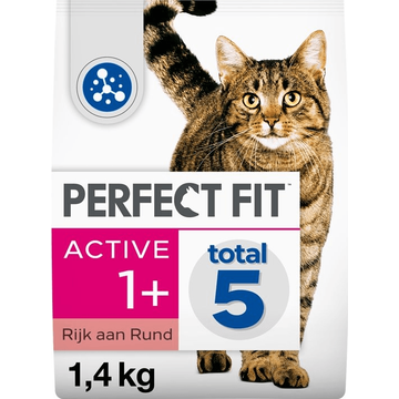 Perfect Fit - Kat - Adult - Active - Kattenbrokken - Rund - 1,4kg