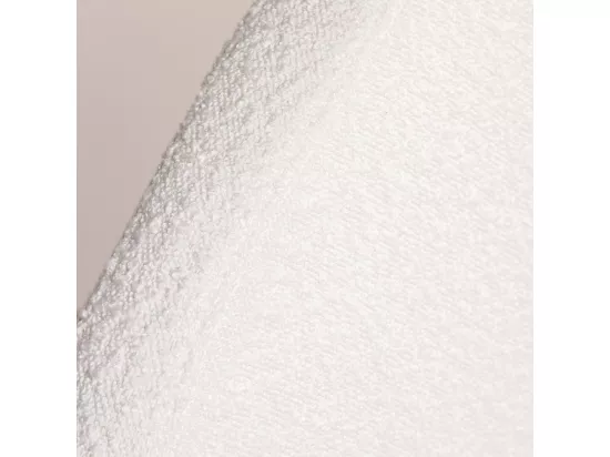 Noussa - Tête de lit en tissu bouclette demi-lune L170cm - Écru