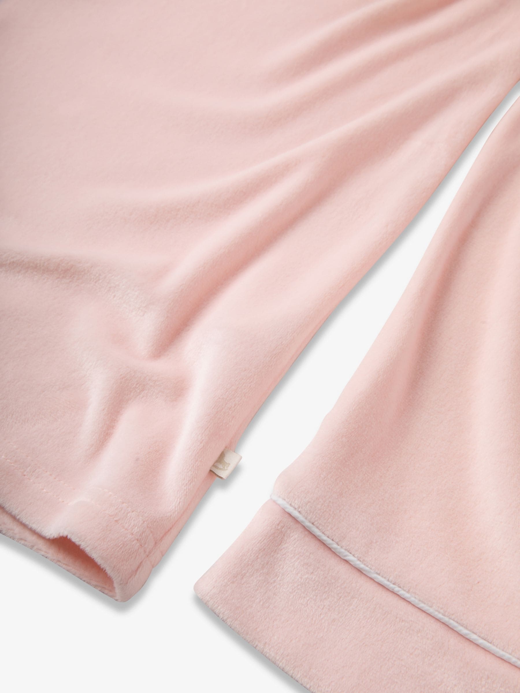 Roze - The Little Tailor luxe kerstpyjama van zacht aanvoelend velours
