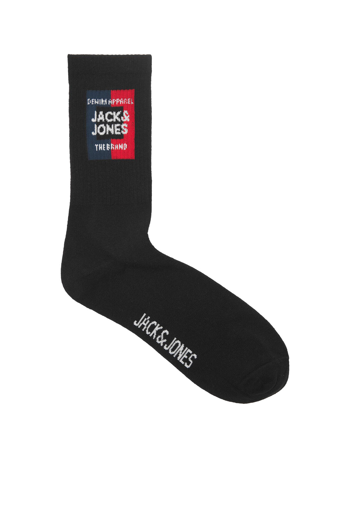 Pacote com 5 pares de meias até o joelho com estampa do logotipo.