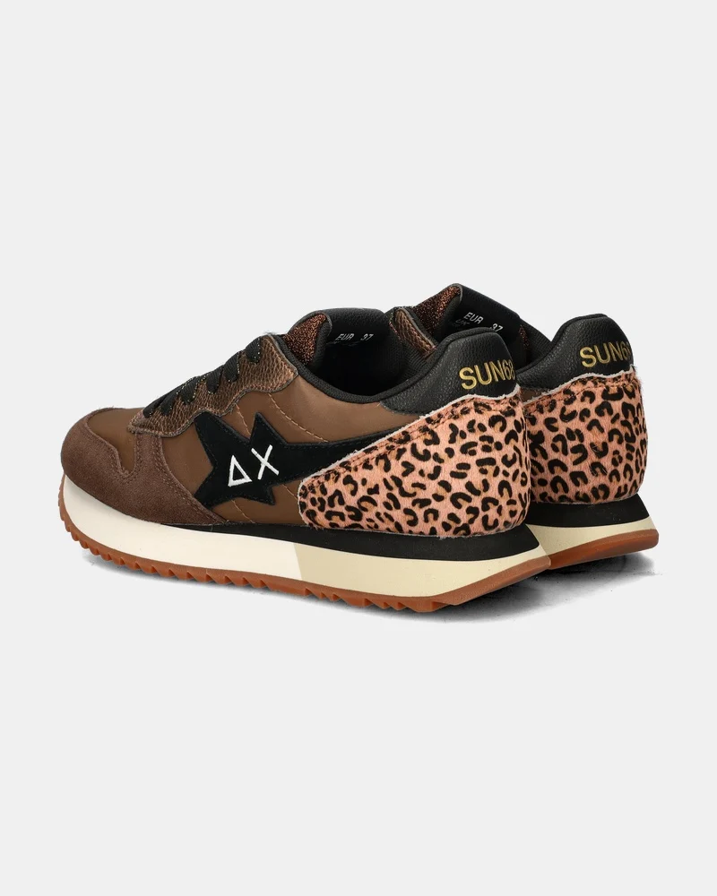 Sun 68 Stargirl Animal Lage sneakers  - cognac