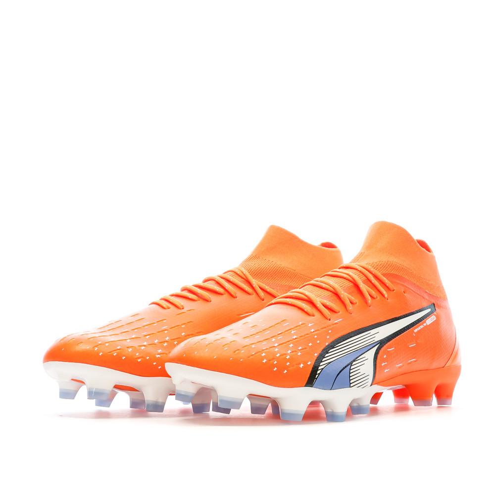 Puma Chaussures de Football Orange Homme Puma Ultra Pro Fg