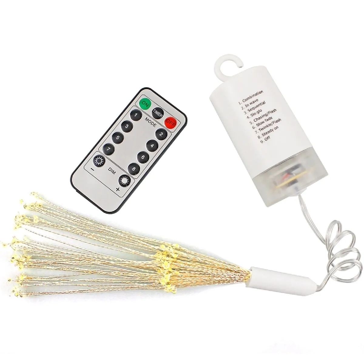 Wewoo Guirlande LED feux d'artifice - Télécommande