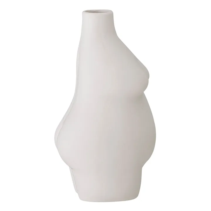 Bloomingville Vase Elora en grès | Blanc
