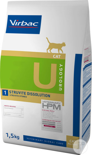 Virbac Veterinary HPM Chat U1 Urology Struvite Dissolution 1,5kg