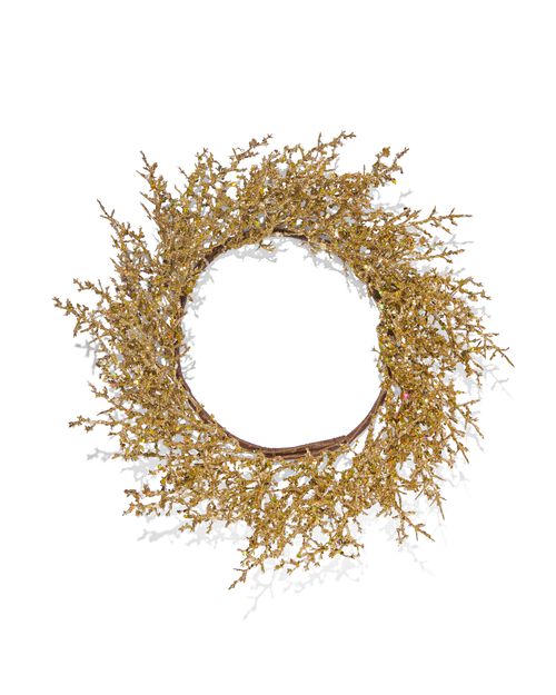 couronne paillettes or Ø20cm
