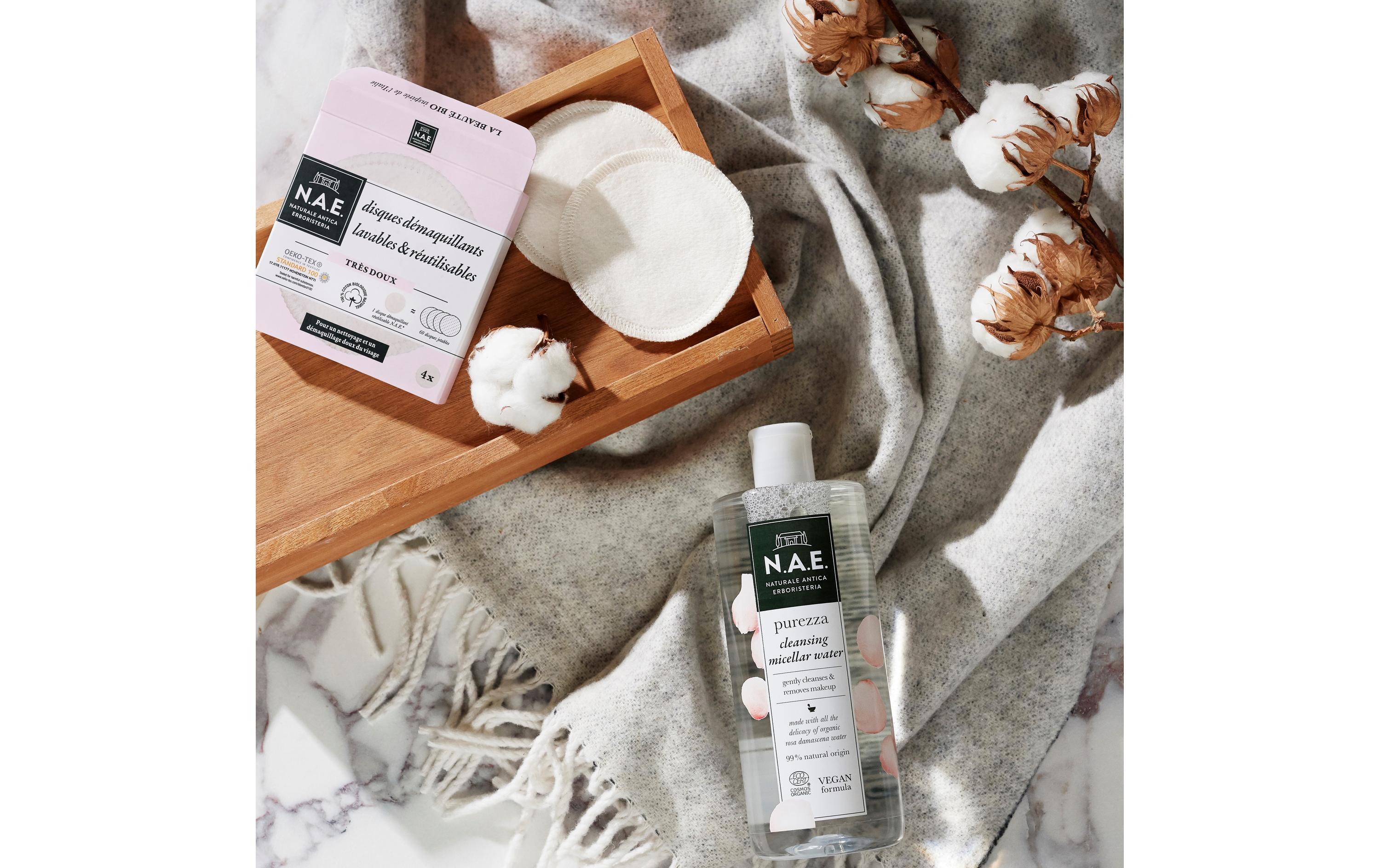 Gesichtsreinigungspads Purezza 4 StückNatürliche, wiederverwendbare Cleansing Pads
