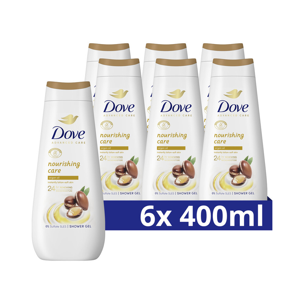 6x Dove Douchecrème Nourishing Care400 ml