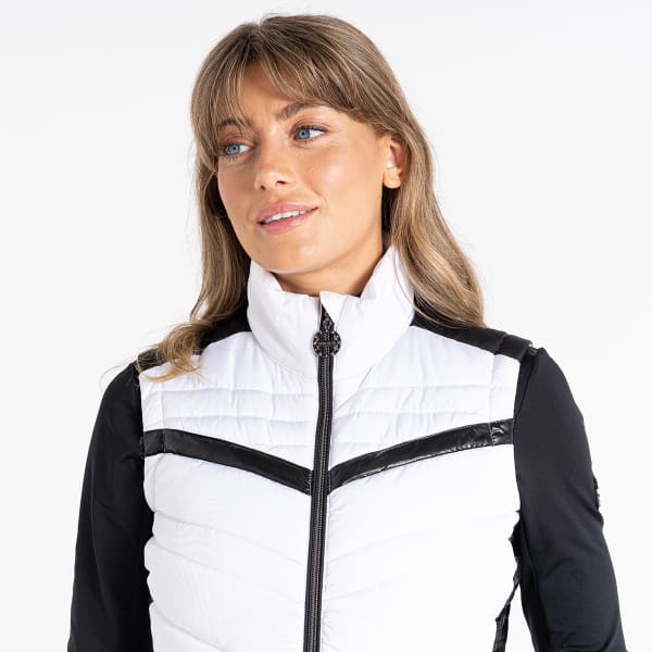 Doudoune ski DARE 2B BURNISH II GILET WHITE/BLACK