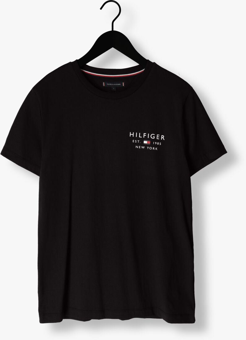 TOMMY HILFIGER zwarte tommy hilfiger t-shirt brand love small logo tee