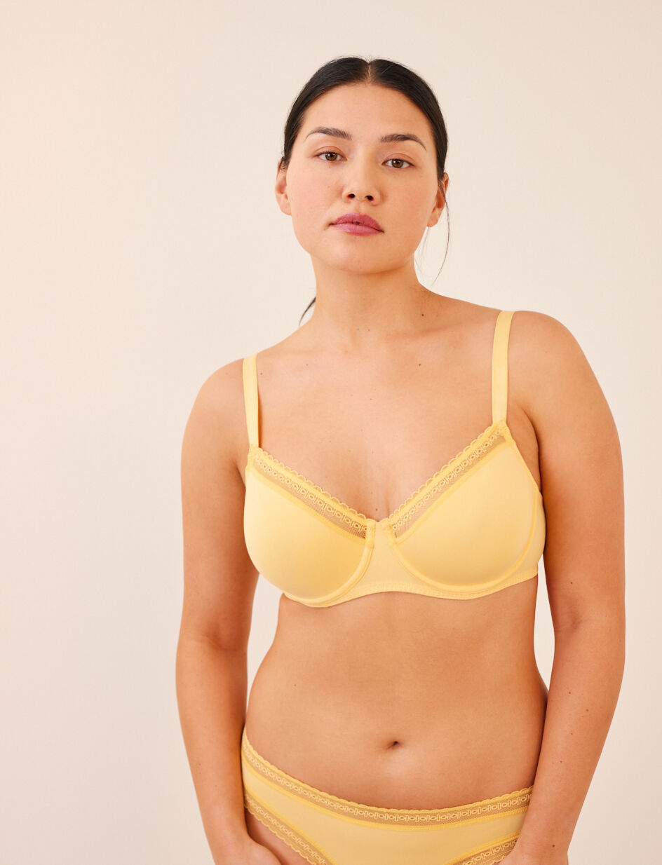 Soutien-gorge avec armatures - jaune mimosa