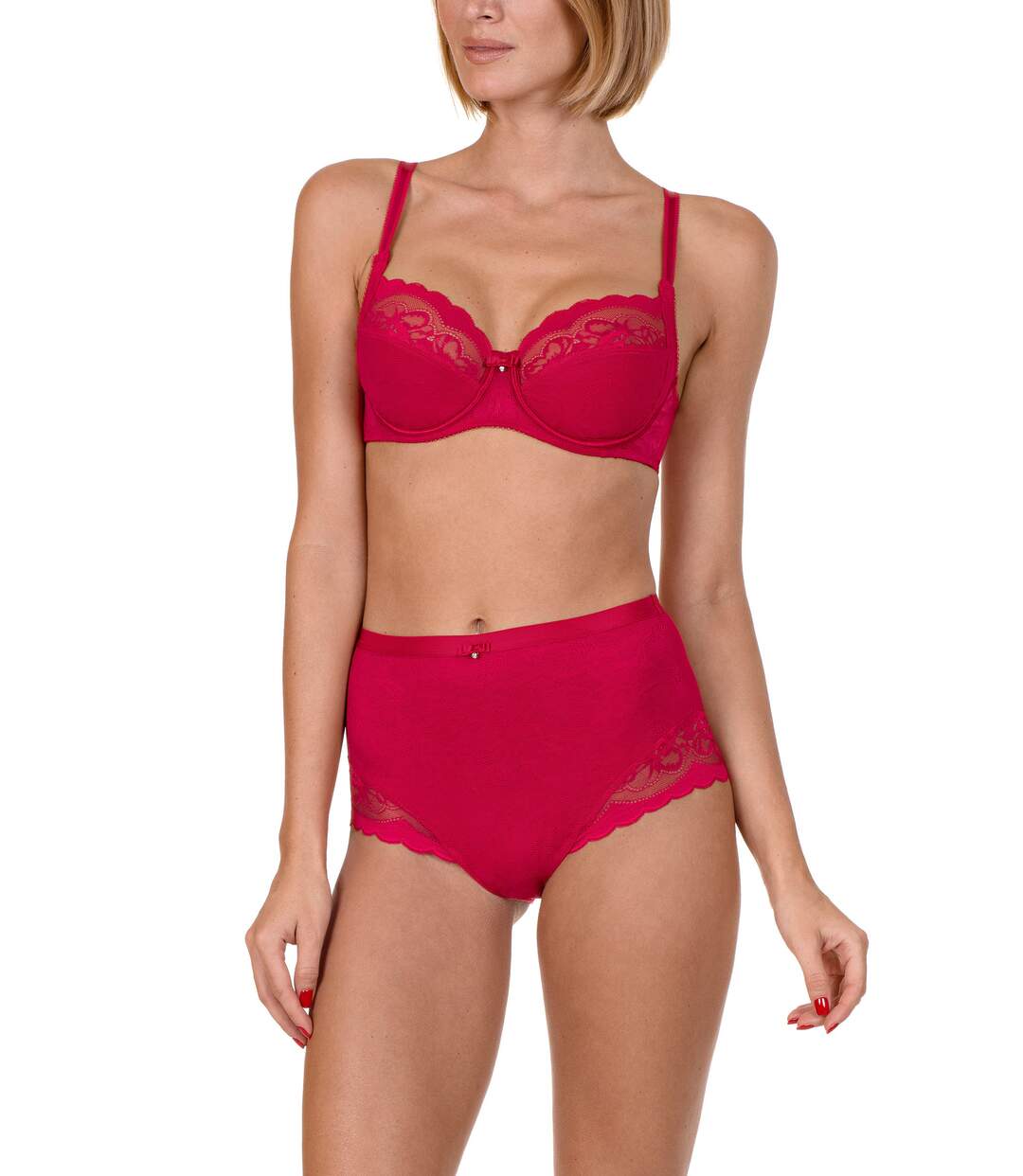 Soutien-gorge armaturé Evelyn Lisca rouge - bonnets B à E
