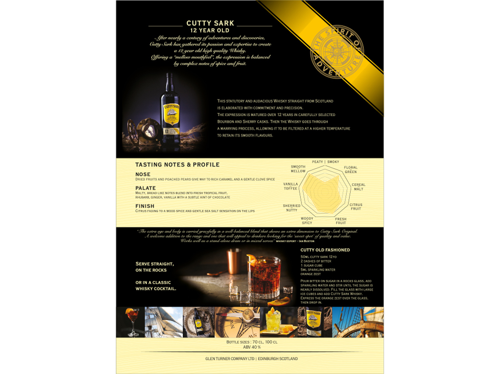 WHISKY CUTTY SARK 12 ANOS 0.70L