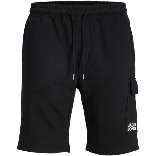 Jack & Jones - 12225165 JPSTATLAS CARGO SWEAT SHORTS BLACK Negro