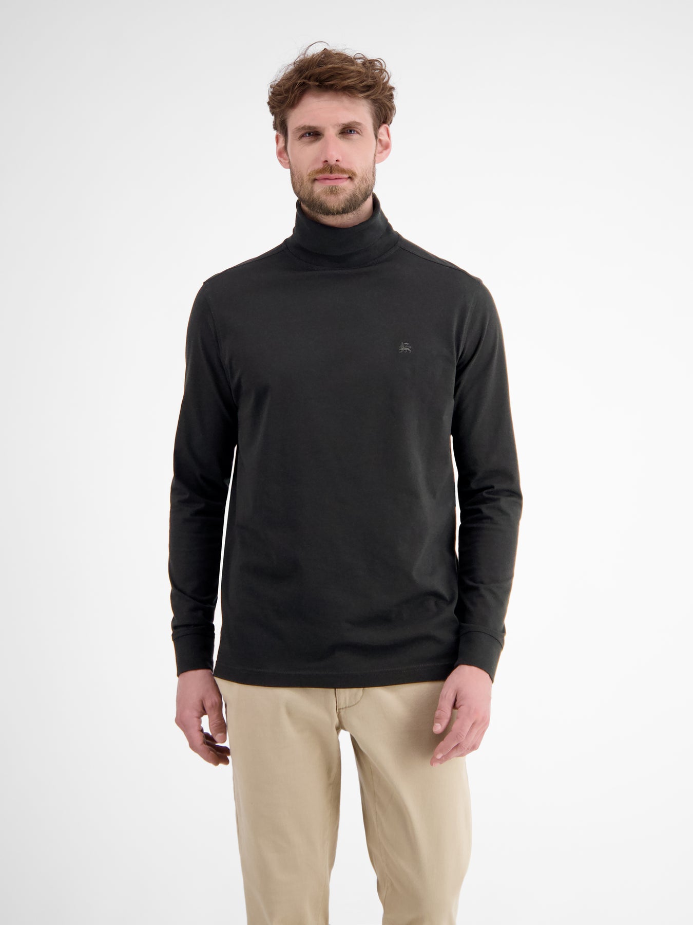 Rollkragenshirt aus weicher Baumwolle