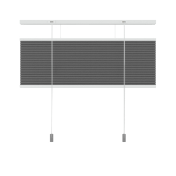 KARWEI dubbel plisségordijn verduisterend antraciet (kleurnr. 6013) 80x220 cm (bxh)