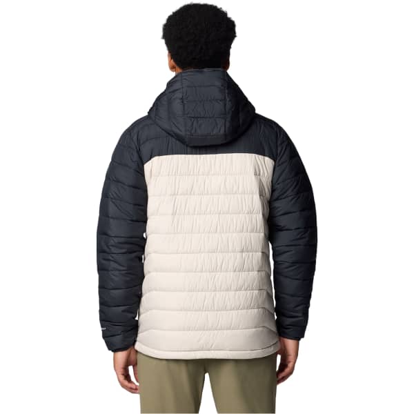 Doudoune randonnée COLUMBIA POWDER LITE II HOODED JACKET DARK STONE/BLACK