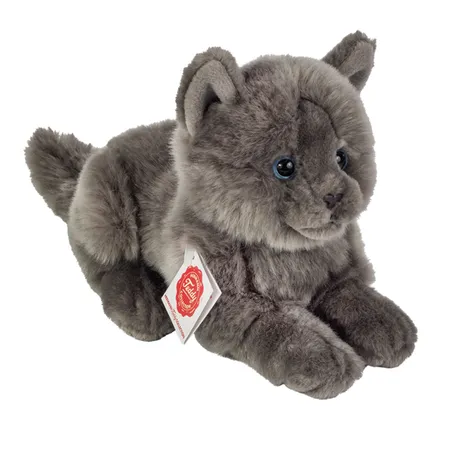 Teddy Hermann Kartäuserkatze liegend 20 cm
