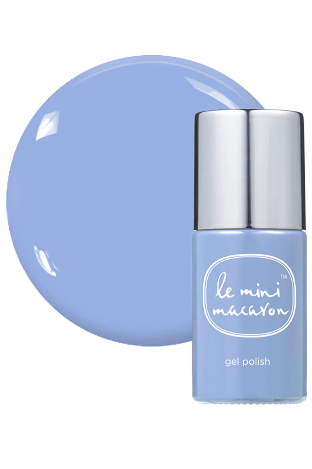 Le Mini Macaron Neglelak Gel fleur bleue