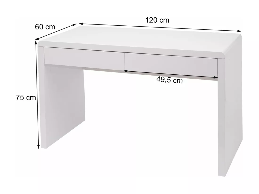 Coiffeuse MCW-G5, 120x60cm