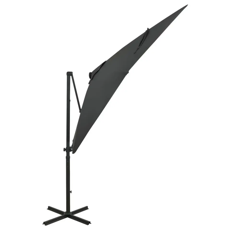 vidaXL - Zweefparasol - Antraciet - 250 cm