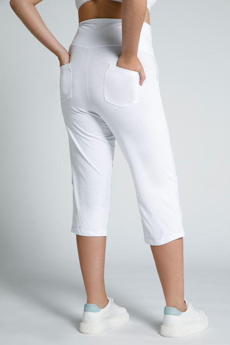 Bellieva-Caprihose, Umstandshose, Elastikbund, Biobaumwolle, GOTS