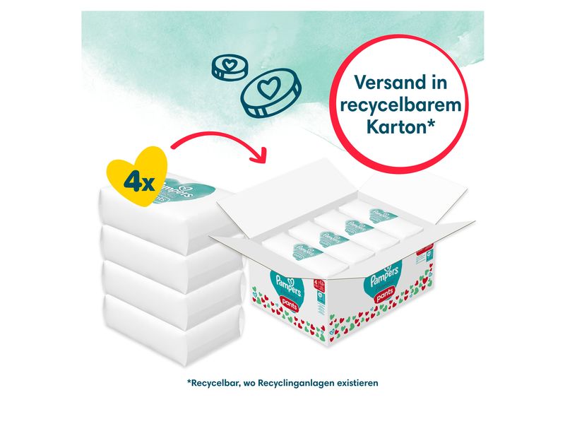 Pampers Windeln Harmonie Pants Maxi Grösse 4 Monatsbox 9-15 kg, 168 Stück