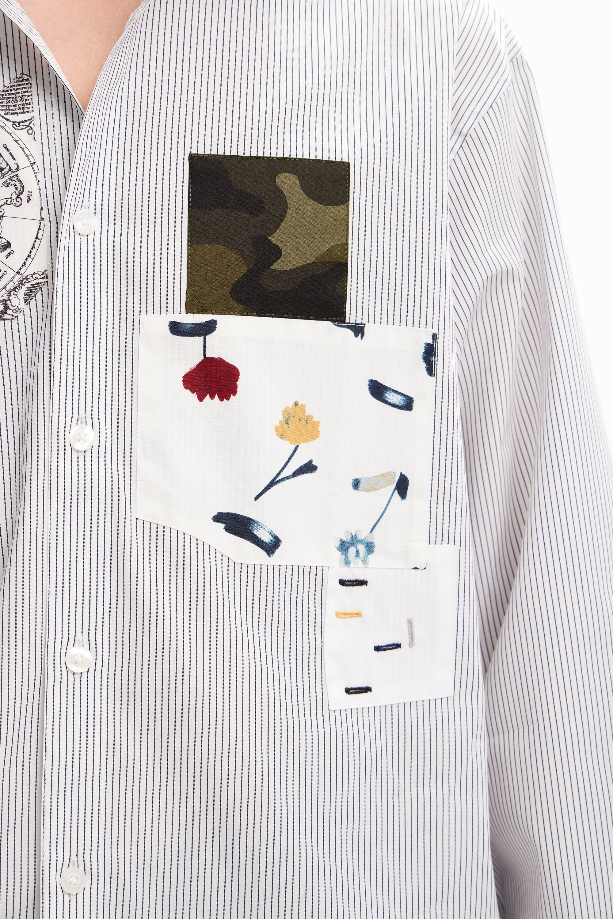 Chemise popeline patchwork