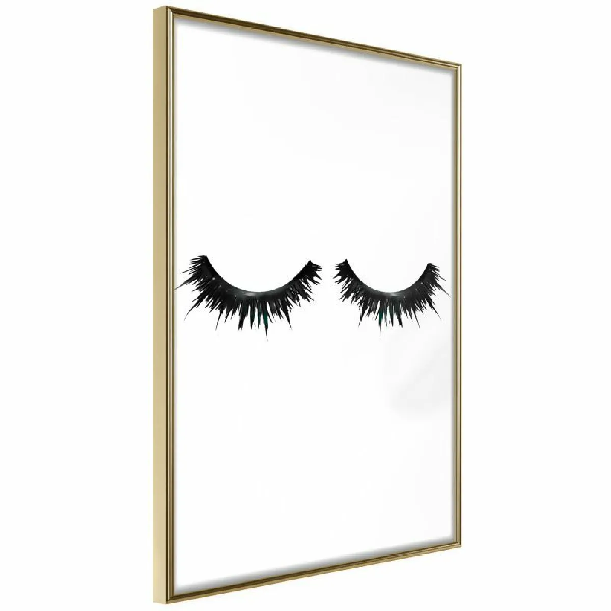Paris Prix Affiche encadrée False Eyelashes 40x60 cm - Or