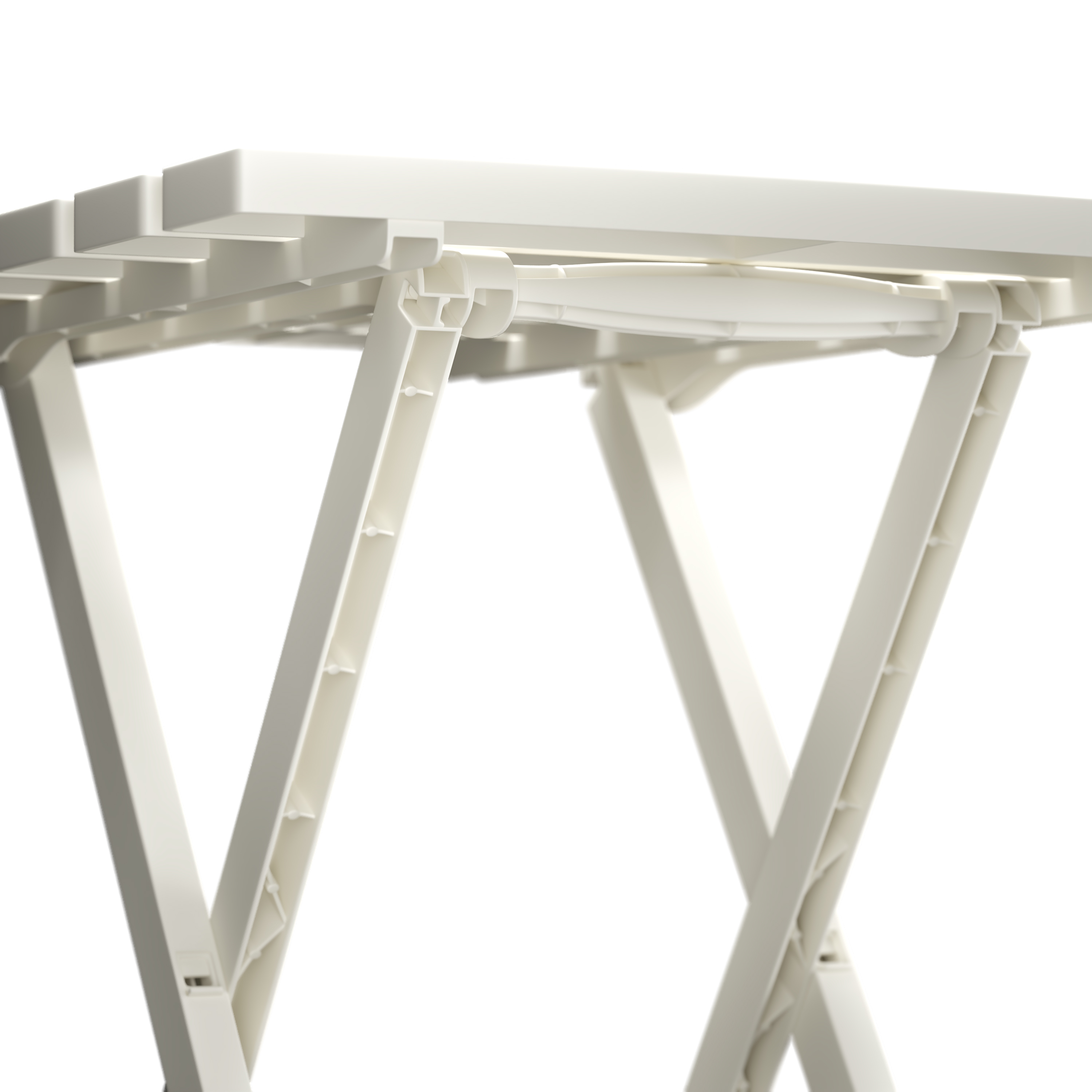 Beistelltisch klappbar 44 x 38 cm 2er Set weiss