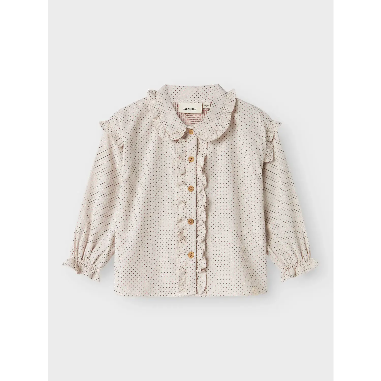 Lil ' Atelier | NMFOLENA LS LOOSE SHIRT LIL | Pastel Parchment