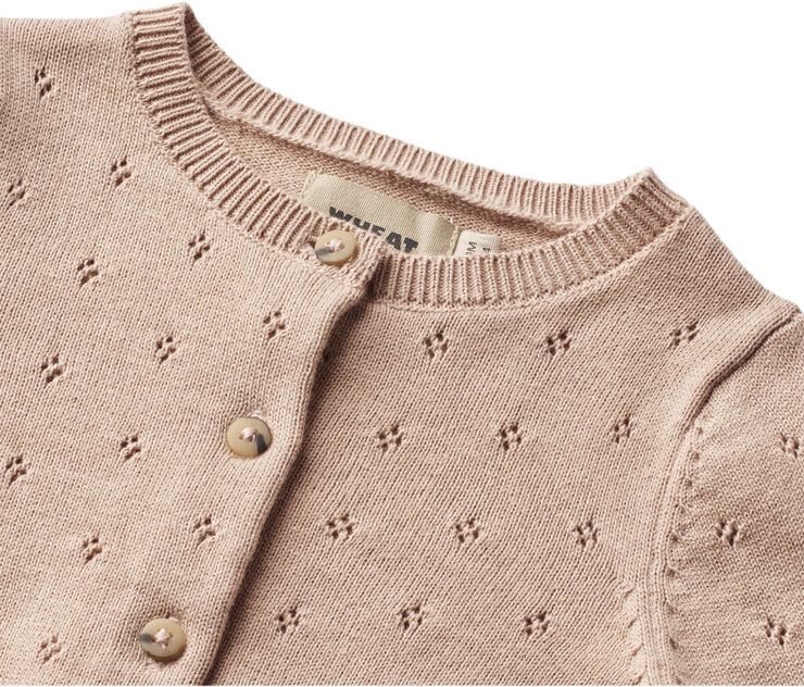Wheat Strik Cardigan Maia Moonlight rose