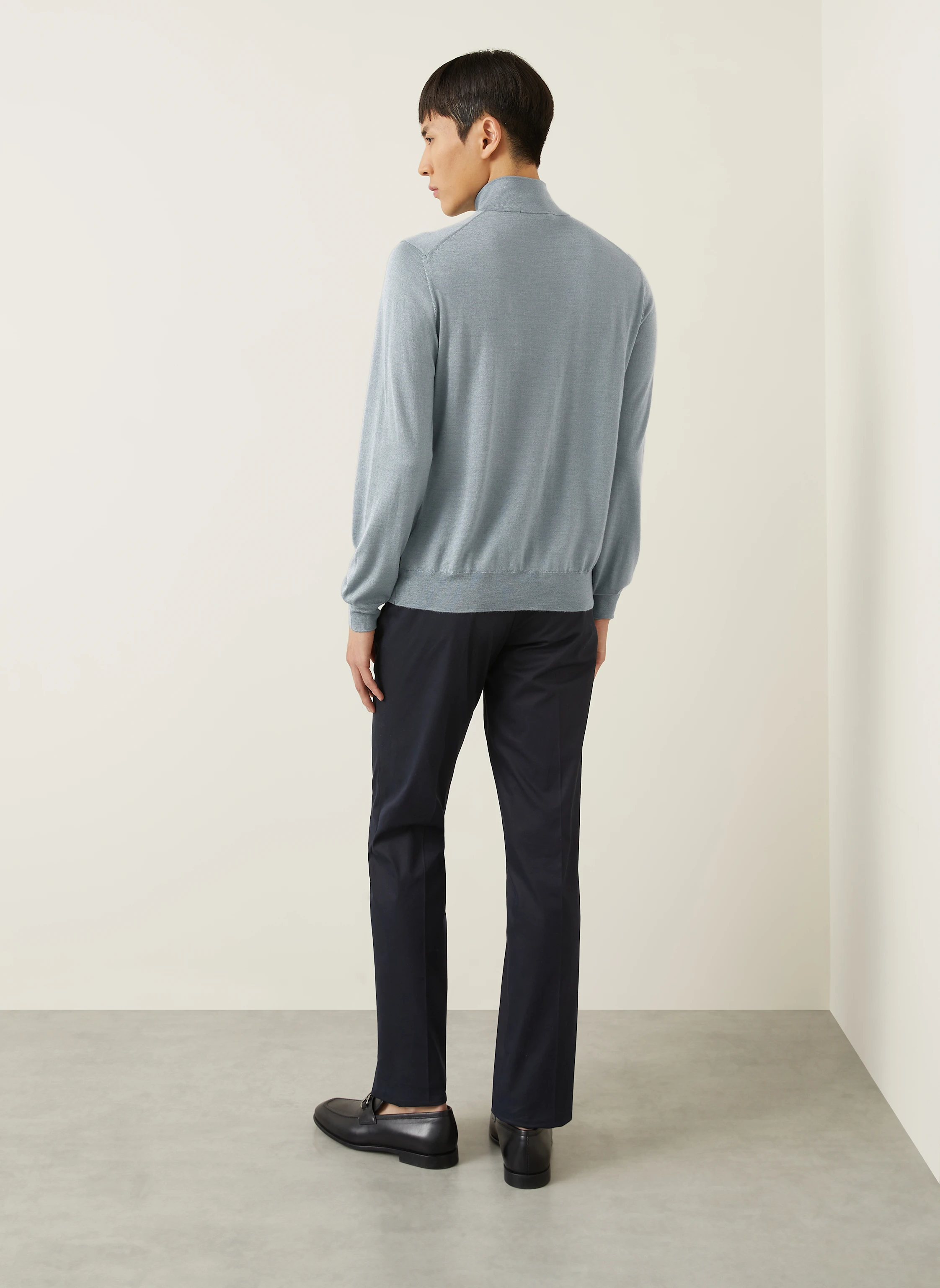 FIORONI Cashmere-Troyer mit Seide