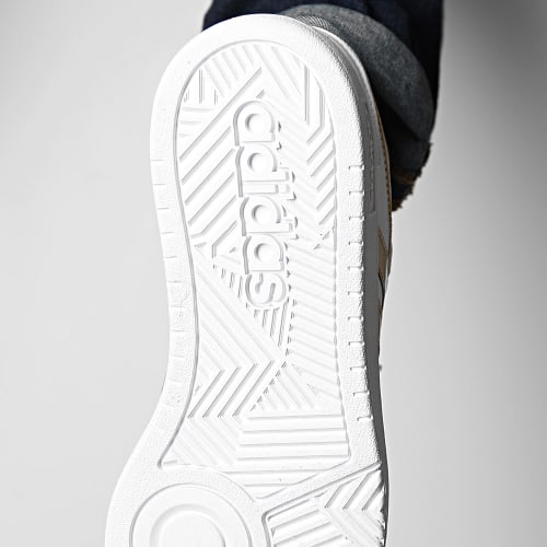 Baskets Hoops 3.0 HP7972 Footwear White Matte Gold