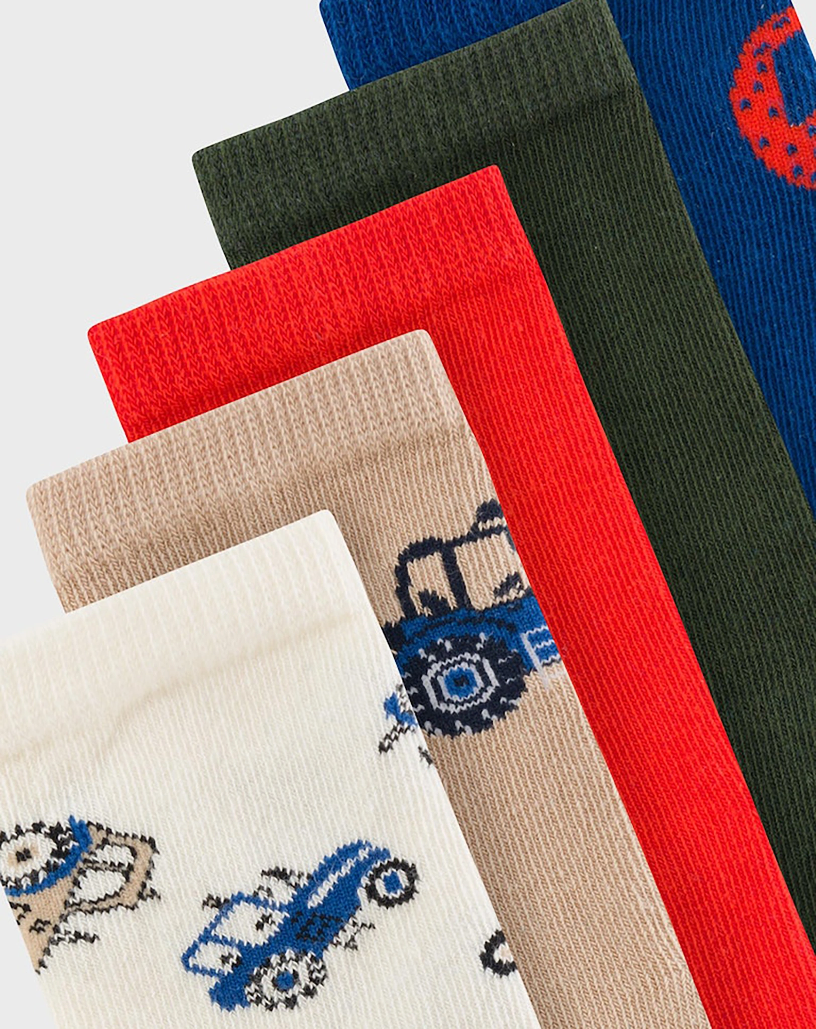 Socken NMMVAGN - TRAKTOR 5er Pack in cherry tomato